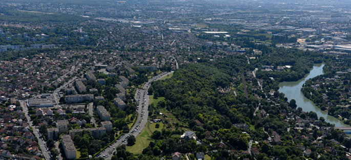 Photographie aérienne de la VDO (Chennevières-sur-Marne et Ormesson-sur-Marne)