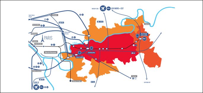 Accessibilité : Transports à Marne-la-Vallée