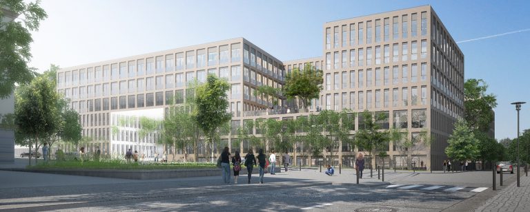 Modélisation du futur immeuble de bureaux Fifteen à la Cité Descartes