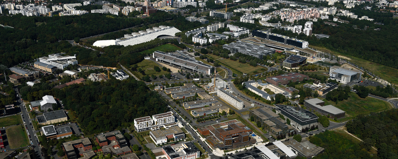 Vue aérienne d'une partie de la Cité Descartes