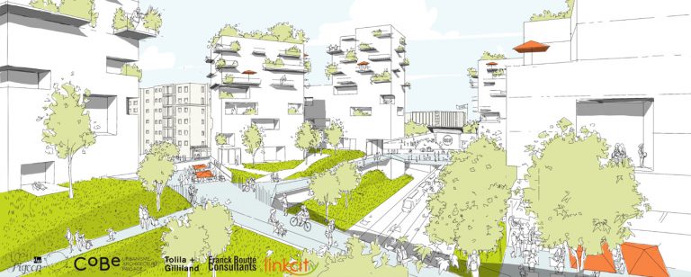 Croquis du projet intégrateur LINKCITY : lot B1 à Champs-sur-Marne