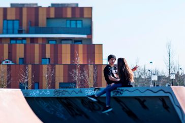 Ecoquartier Le Sycomore : le skatepark dans le parc du Génitoy à Bussy Saint-Georges