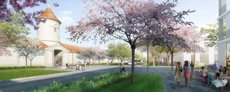 Vue sur la ferme du Génitoy, dans le futur quartier Le Sycomore, en phase de concertation