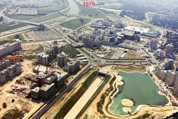 Vue aérienne du chantier Mont d'Est - Pavé Neuf, à Noisy-le-Grand