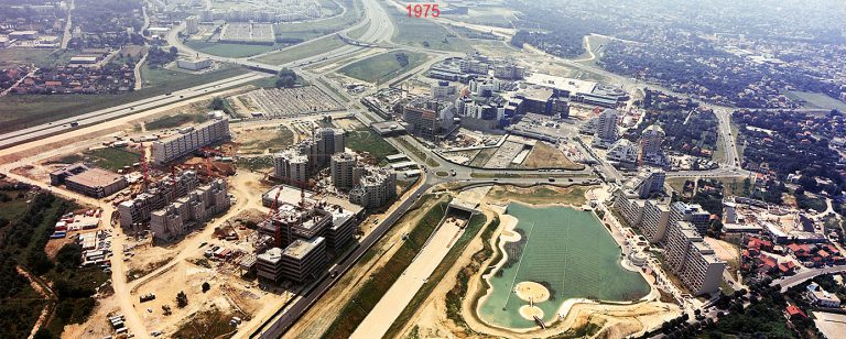 Vue aérienne du chantier Mont d'Est - Pavé Neuf, à Noisy-le-Grand