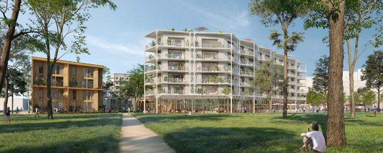 Modélisation de l'immeuble Vinci dans le quartier Le Sycomore, à Bussy Saint-Georges