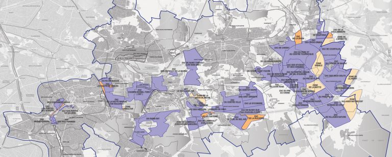 Présentation de la carte des ZAC EPAMARNE / EPAFRANCE