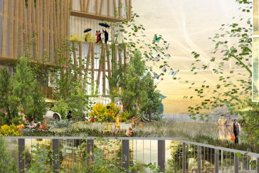 Modélisation du futur jardin partagé du Centre urbain de Marne Europe