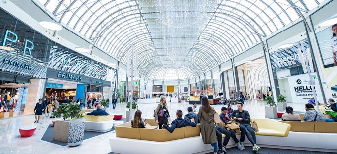 Hall de la galerie marchande du Val d'Europe