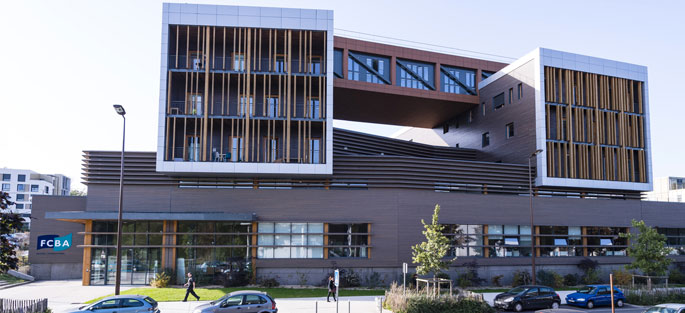 Photographie du siège social du laboratoire de FCBA, à Champs-sur-Marne