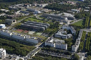 Vue aérienne de la Cité Descartes, à Champs-sur-Marne et à Noisy-le-Grand