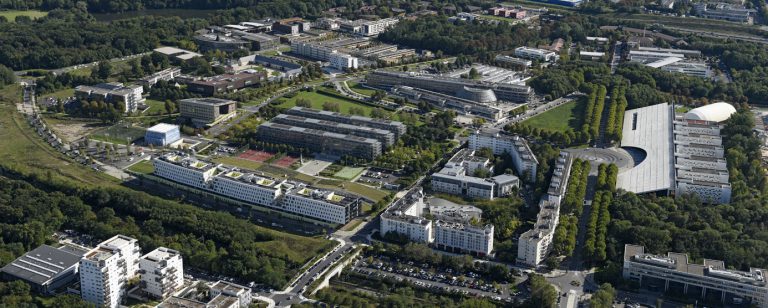 Vue aérienne de la Cité Descartes, à Champs-sur-Marne et à Noisy-le-Grand