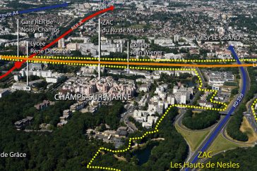 Périmètre de la ZAC Les Hauts de Nesles à Champs-sur-Marne