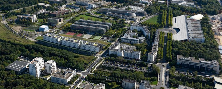 Photographie aérienne de la Cité Descartes à Champs-sur-Marne et Noisy-le-Grand