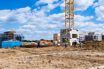 Chantier logements ossature bois