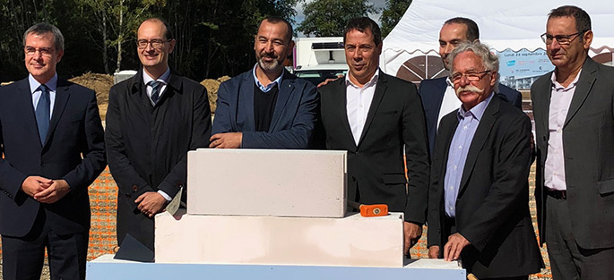 Crédit : ©Epamarne Pose de la première pierre du programme de bureaux et activités Business Park ZAC du Prieuré à Serris