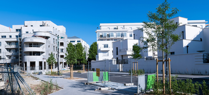 Immeuble Le Charleston, logements avec commerces dans le quartier des Studios