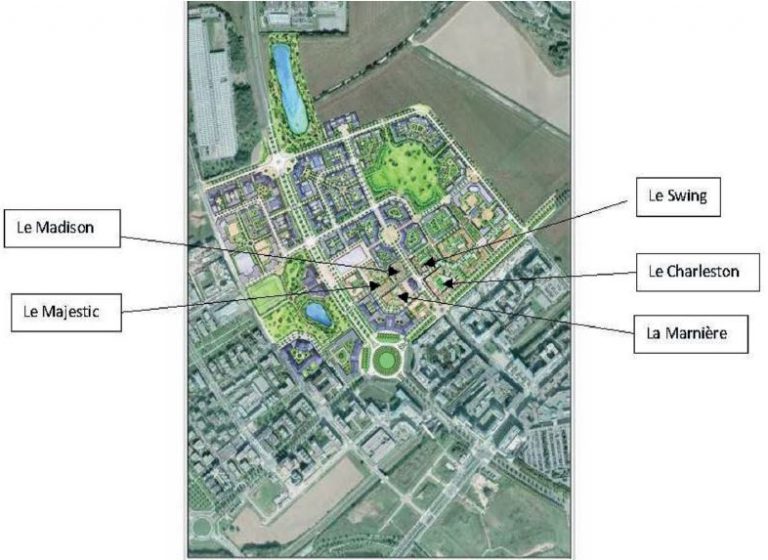 Plan indicatif de la ZAC des studios des Congrès